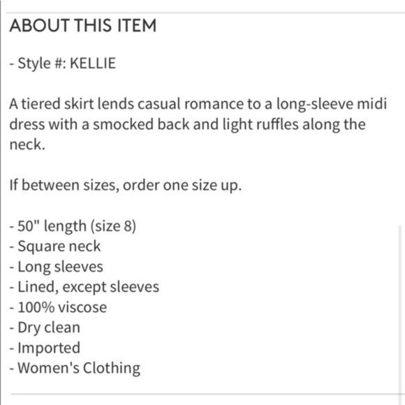 💋Reformation Kelly square neck midi dress. Size 6 - Picture 11 of 12